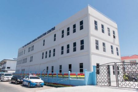 The newly commissioned Dr Yesu Persaud Clinical Education Centre situated in the compound of the Georgetown Public Hospital (GPH) at Thomas and Middle streets, Georgetown. (Department of Public Information photo)
