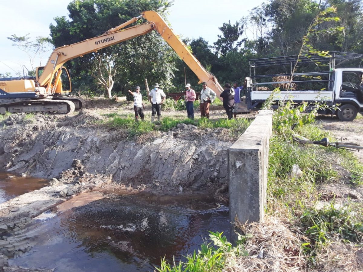 D&I works underway in Belle West (Ministry of Agriculture photo)