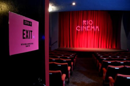 A general view is seen ahead of the opening for a screening at the Rio Cinema Dalston, amidst the spread of the coronavirus disease (COVID-19) pandemic, in London, Britain, October 8, 2020. (Reuters photo)