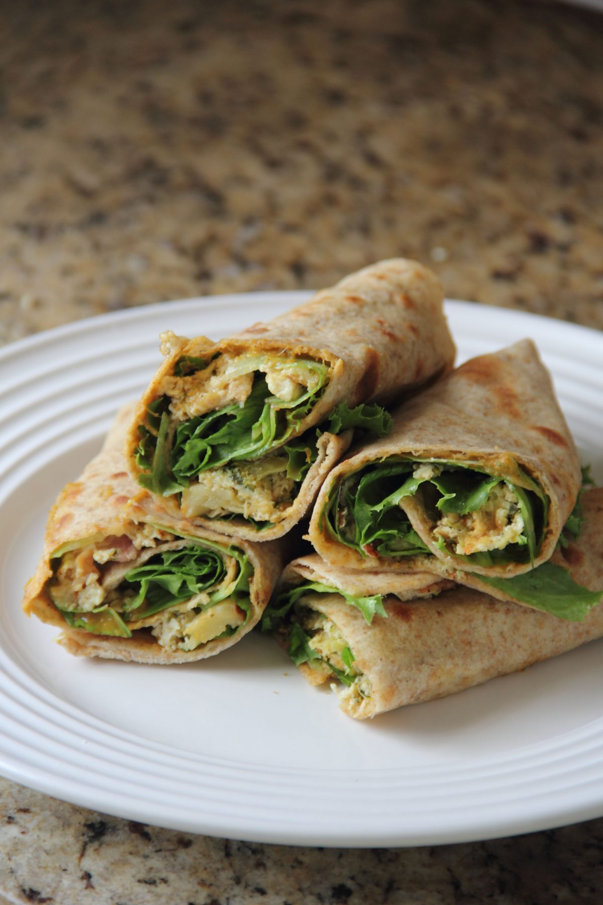 Fry-up of quiche made into wraps (Photo by Cynthia Nelson)
