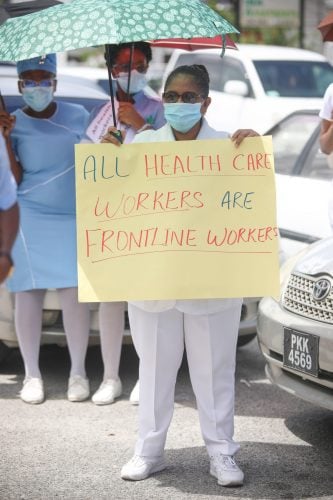 GPH nurses during a recent protest (SN file photo)
