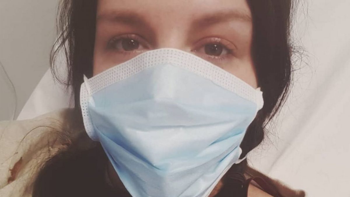Jessie Clark was hospitalised after she struggled with her breathing.