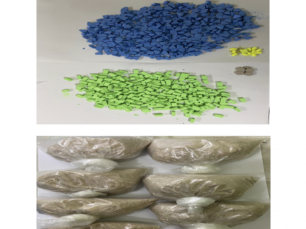 The suspected drugs (CANU photo) 