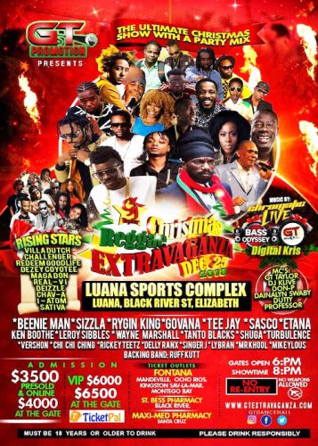 Poster advertising a 2018 Christmas Concert in Jamaica
