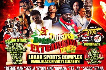 Poster advertising a 2018 Christmas Concert in Jamaica
