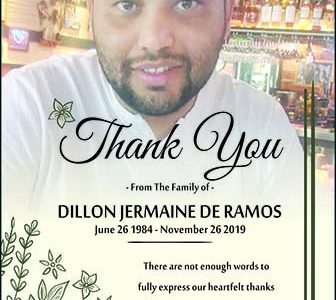 Dillon Jermaine De Ramos