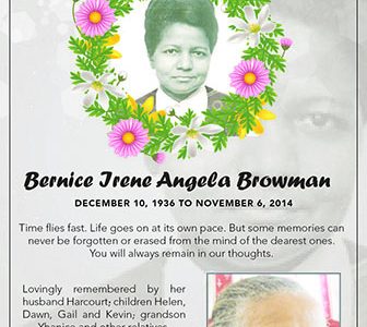 Bernice Irene Angela Browman