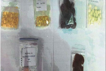 Examples of some improperly repackaged drugs as found by the Food and Drug Department
