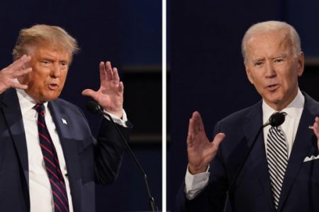 President Donald Trump (left) and Joseph Biden