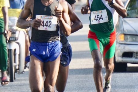 Star distance runner, Winston Misssigher is on the shortlist of Guyana’s representatives in this years’ Asics World Ekiden. (Emmerson Campbell photo)
