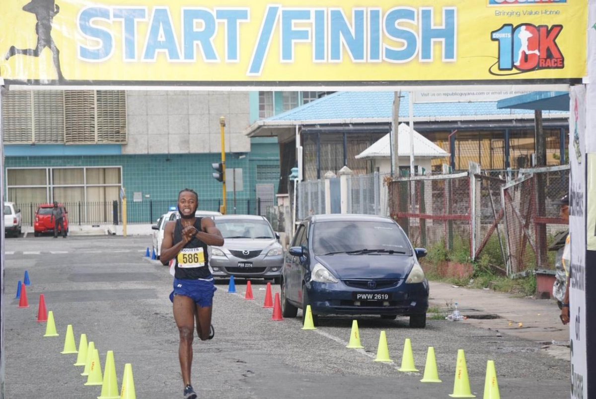  Winston Missigher who placed second last year to Kenyan, Alex Ekesa will be gunning for the top podium spot this year in the South American 10km road race. (Emmerson Campbell photo)
