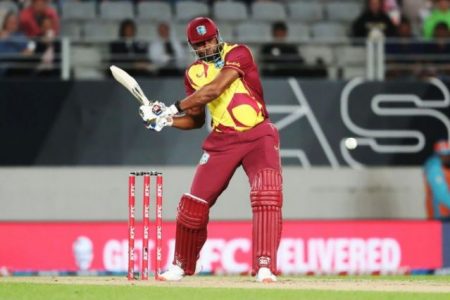 Kieron Pollard hit 75 not out for the West Indies