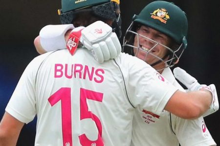 David Warner is batting for Joe Burns to continue as his opening partner