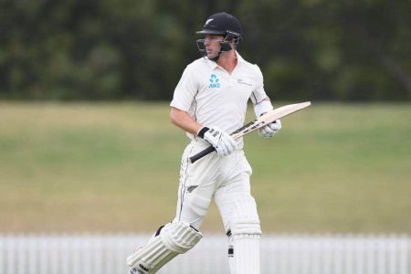 Will Young celebrated his 28th birthday yesterday by hitting an unbeaten 64 in a strong New Zealand `A’ team’s second inning reply.