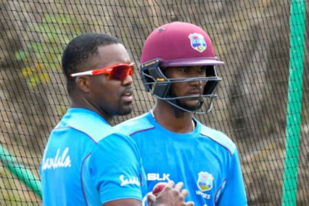 Darren Bravo (left) and Kraigg Brathwaite enter the opening Test on the back of hundreds in the warm-up matches.
