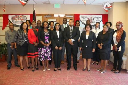 Guyana’s Foreign Ministry officials in T&T last year for trade talks
