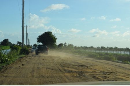 The present condition of the Cane Grove Road