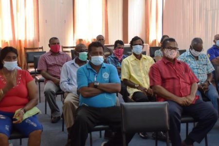 Members at the meeting (GAWU Credit Union photo)