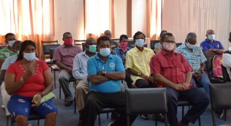 Members at the meeting (GAWU Credit Union photo)