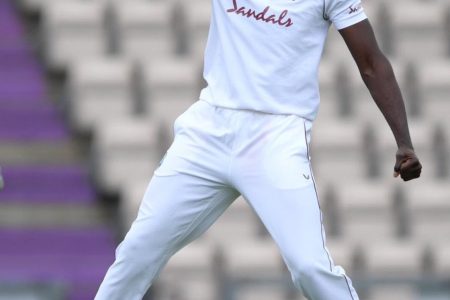 Test captain Jason Holder is deep in thought after West Indies lost the first Test.
