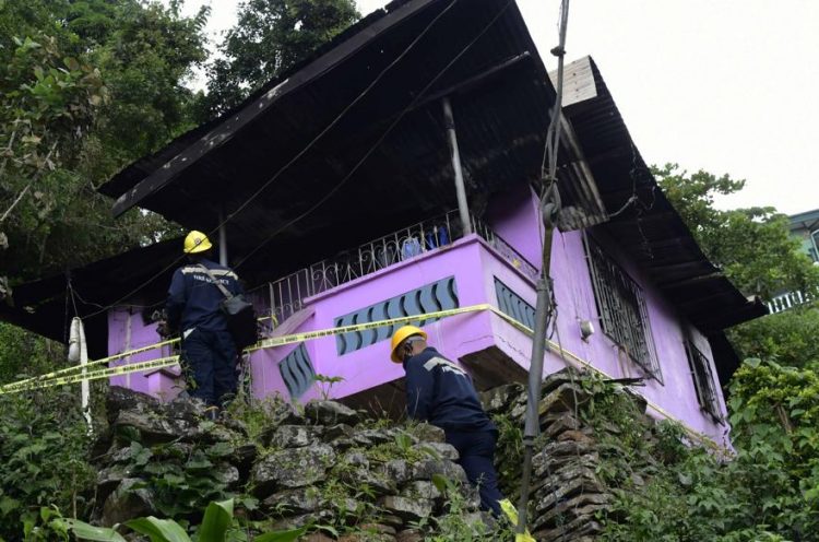 The house where three persons perished in a fire on Tuesday at Freedom Place Upper Fine Road, Dibe, St James. 