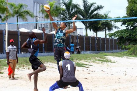 We want to play! The Guyana Volleyball Federation is keen to resume outdoor volleyball action in 2021 (Royston Alkins photo) 