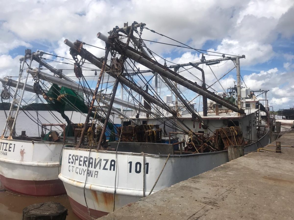 Seabob trawlers that operate at Gopie Investments Inc, New Hope, East Bank Demerara
