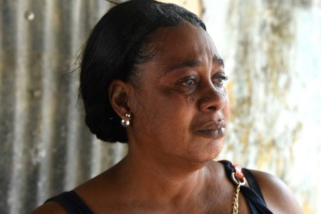 Sheryl McEachron is overcome with emotion as she recalls how she learnt about son Husoni Pennant’s death. The 26-year-old and 18-year-old Kybuki Smith were found with chop wounds along Dyke Road in St Catherine on Saturday.