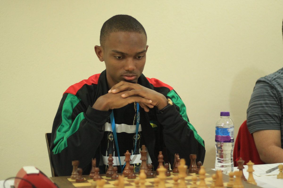 Anthony Drayton, the 2019 national chess champion of Guyana