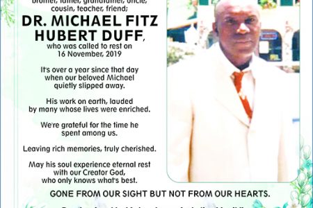 Dr Michael Fitz Hubert Duff