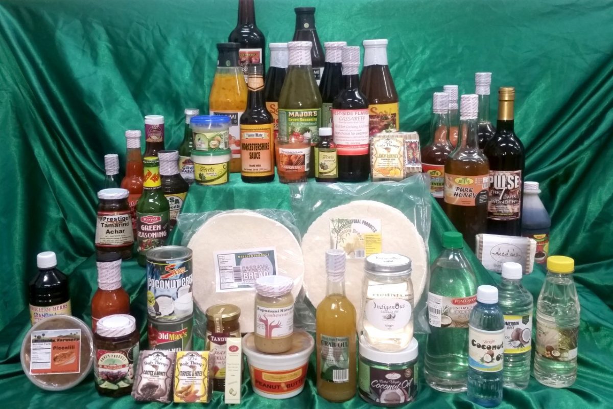 A Guyana Marketing Corporation Agro produce display