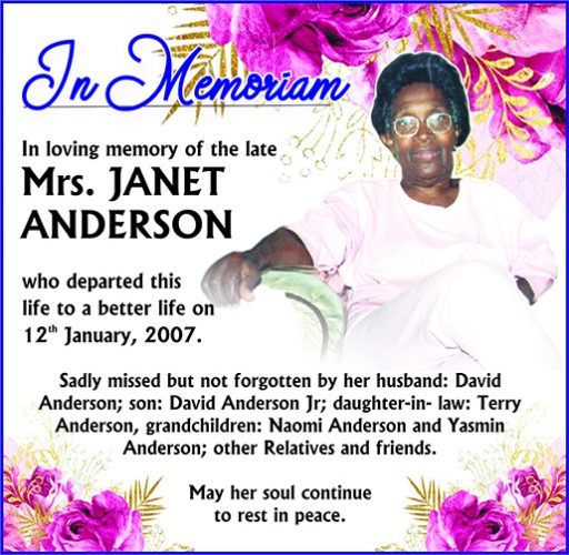 Mrs. JANET ANDERSON