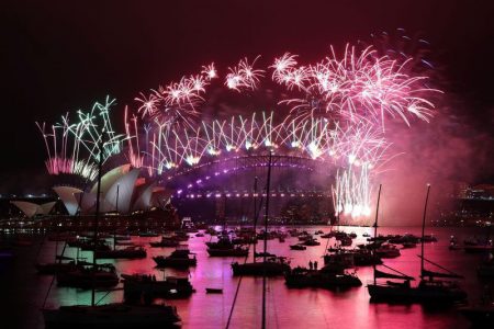 New Year’s celebrations in Sydney (Loren Elliott/Reuters) 