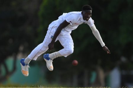 Fast bowler Chemar Holder
