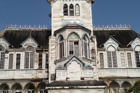 The western side of the City Hall building (Stabroek News file photo