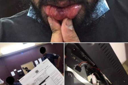 The man who made the complaint shared these images on social media.