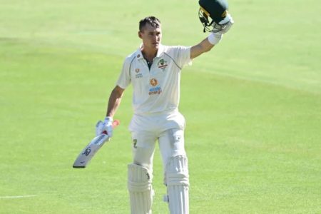 Marnus Labuschagne rode to luck to score a century on his home ground against India in the decisive fourth test.