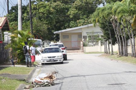 The street where Emmanuel Poteon lived in Maloney.