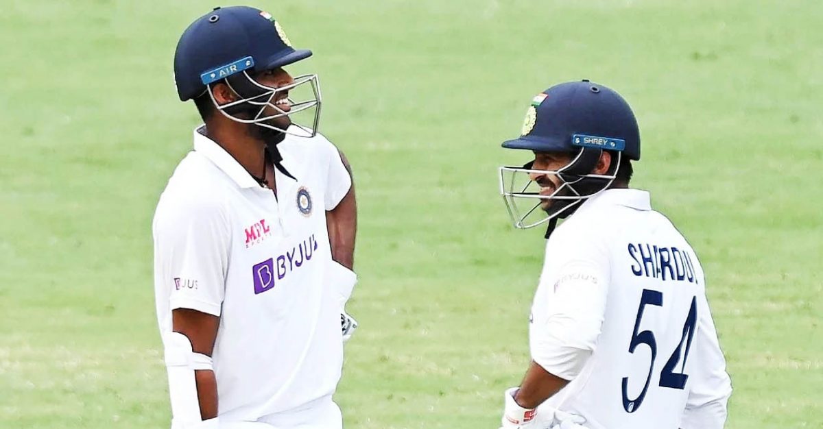 Washington Sundar and Shardul Thakur defied the Australian bowlers yesterday.
