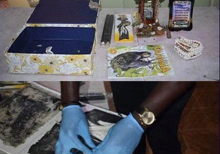 The box containing the cocaine that was discovered by CANU.