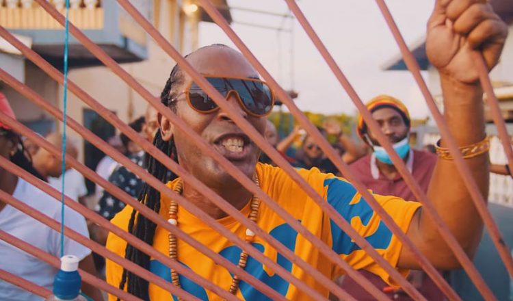 Soca artiste Farmer Nappy in his music video for 'Backyard Jam'.