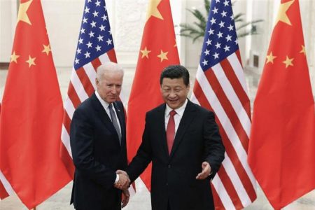 Joe Biden (left) and Xi Jinping