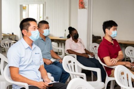 Members of the Chinese Association of Guyana (DPI photo)