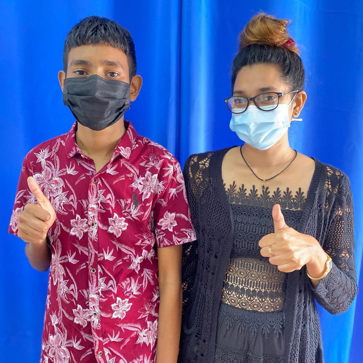 Aditya Mohabir, 15, who recently underwent a successful kidney transplant surgery at the Georgetown Public Hospital Corporation (GPHC) with his mother, Nadia Budwah, who was his donor. Mohabir, of Vriesland, West Bank Demerara, had been diagnosed with end-stage renal failure last year. In a post on its Facebook page, GPHC yesterday said that thanks to the transplant team at the GPHC led by Dr. Kishore Persaud, and interventions by the Government of Guyana and the Ministry of Health, Mohabir was able to successfully receive the treatment and surgery needed to save his life. (Photo by Orlando Charles) 