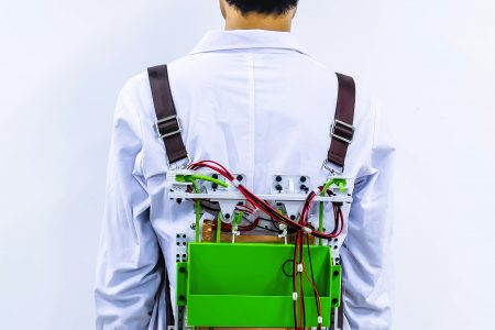  A prototype backpack harvests energy from walking to power small electronics, and it makes loads feel lighter.