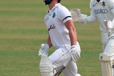 Joshua Da Silva reacts after being bowled eight short of a century yesterday. 