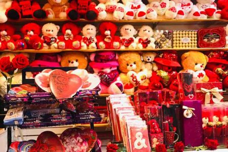 Valentine’s Day candy and gifts available at Escada Gift Shop