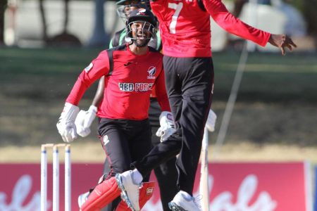 Trinidad’s Akeal Hosein will look to replicate his fine bowling performance against Guyana when his team takes on the Jamaica Scorpions in today’s semifinal of the CG Insurance Super 50 competition. (Photo courtesy of CWI)
