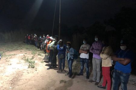 The illegal immigrants who were arrested by federal police in Brazil (CANU photo)