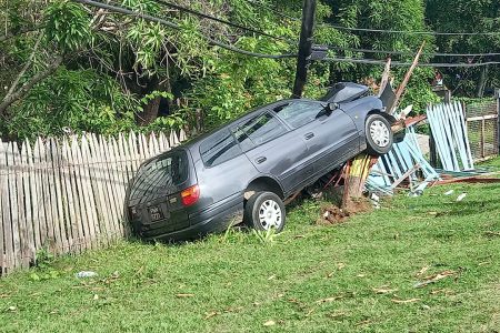 The car after the crash